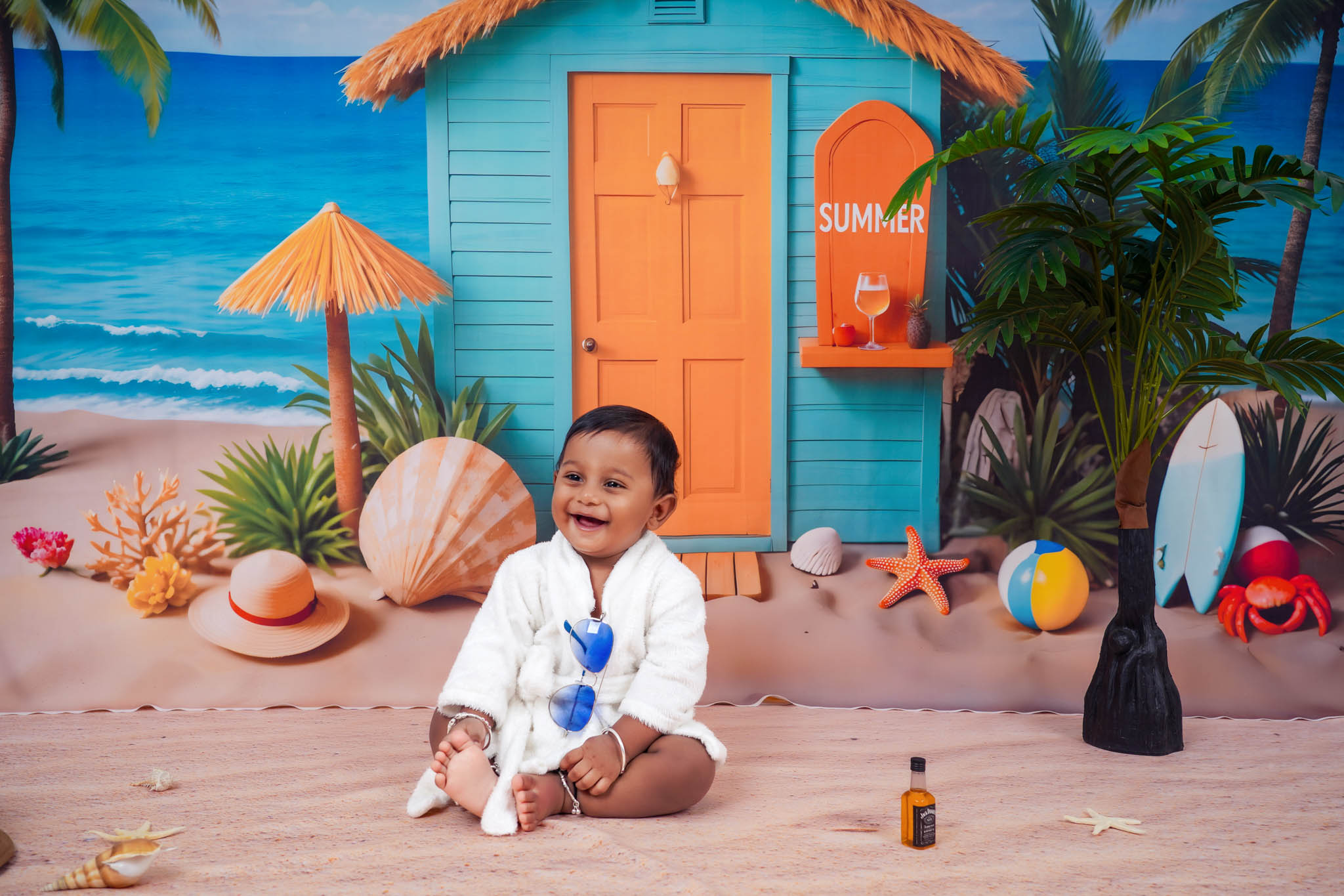 Beach theme baby shoot in Madurai