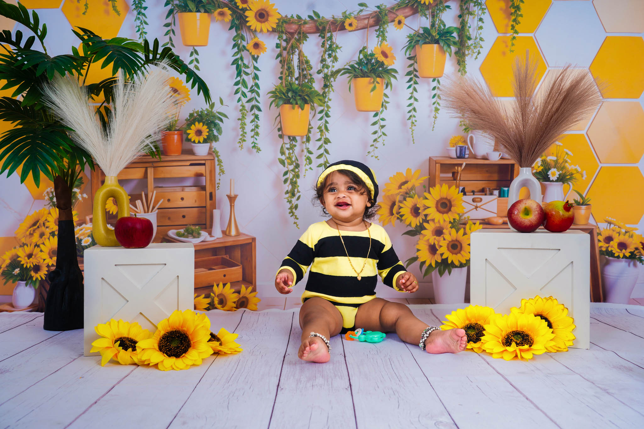 Cute honey bee baby photography in Madurai