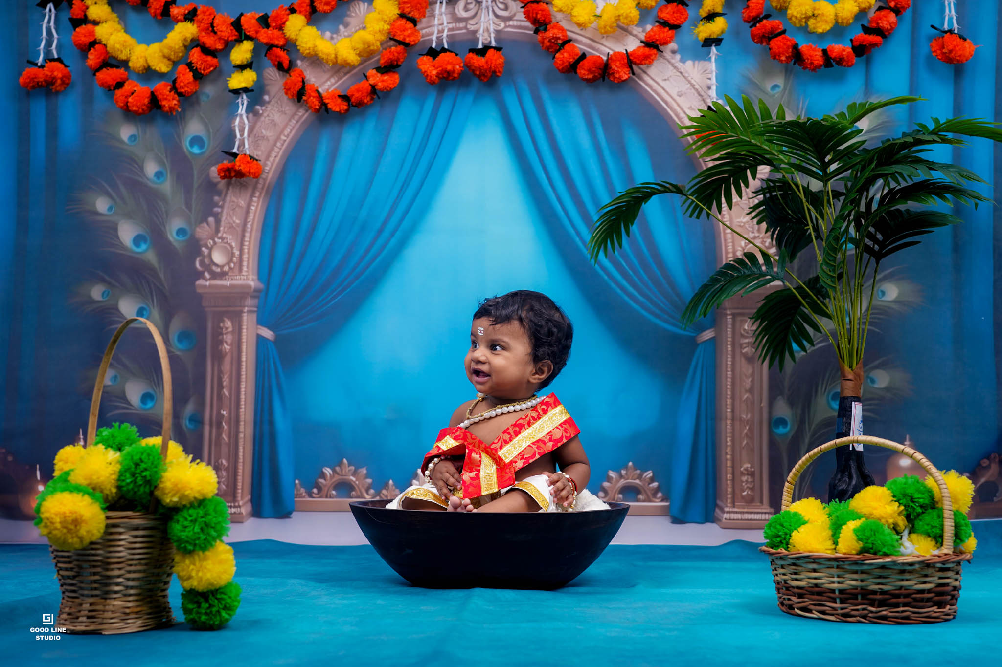 Festival decoration baby shoot in Madurai