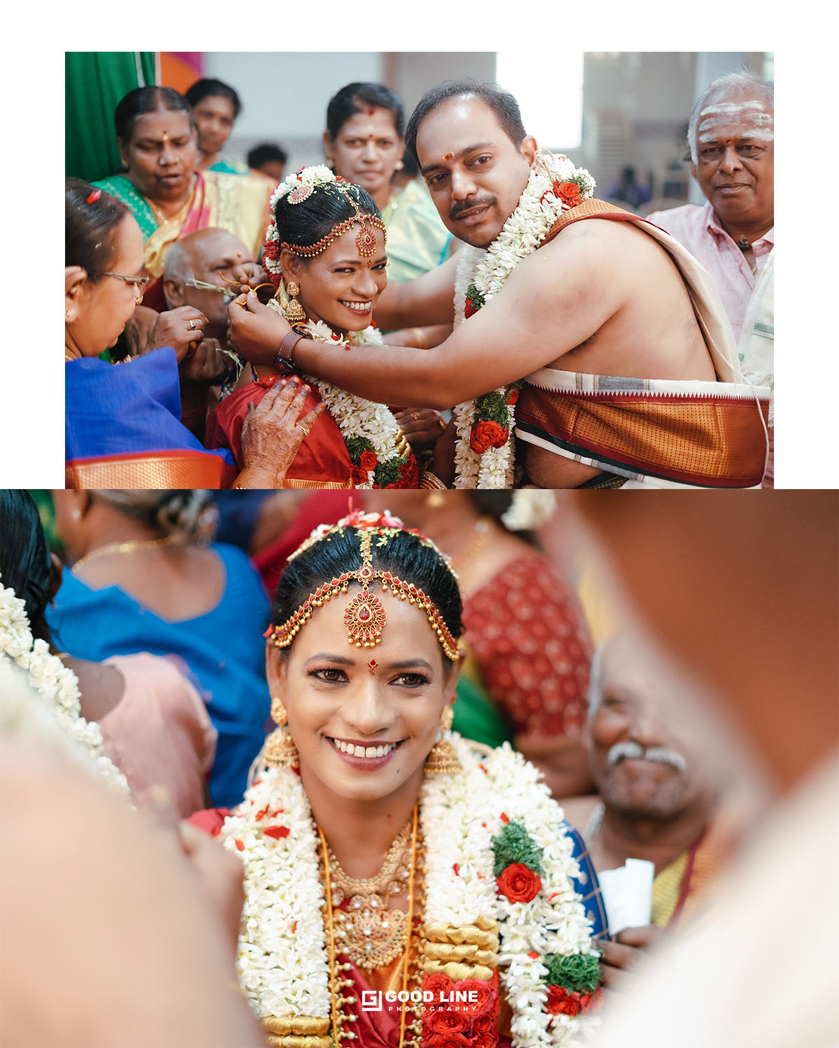 Bride getting ready for ceremony