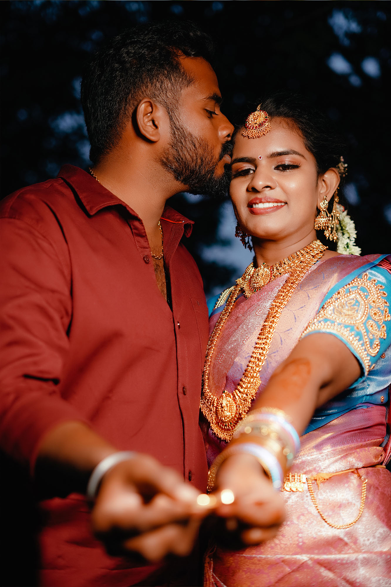 Fashion model photography with lighting setup